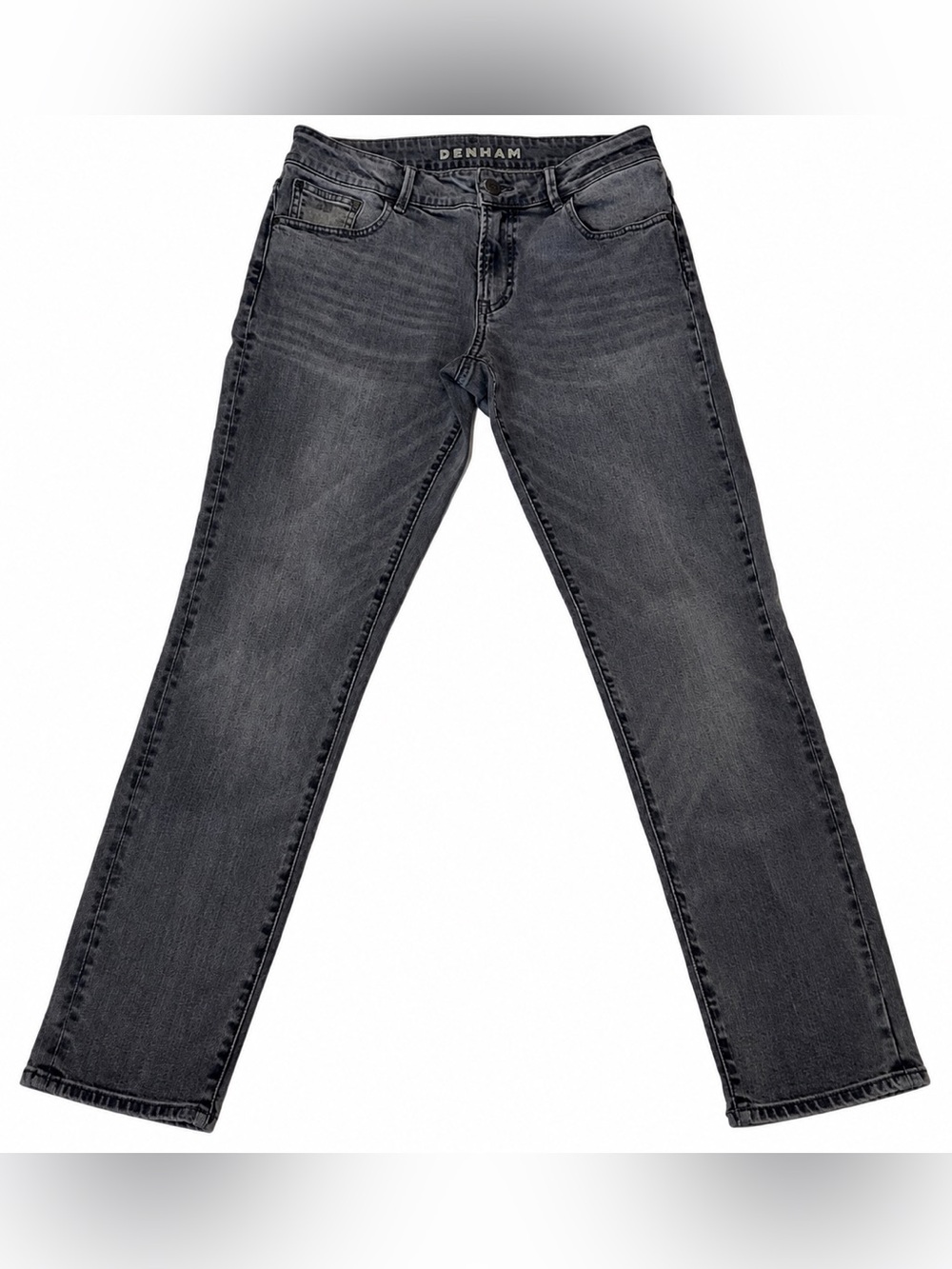 Denham Women's Black Dark Wash Monroe Girlfriend Tapered Fit Jeans Size W27 L30